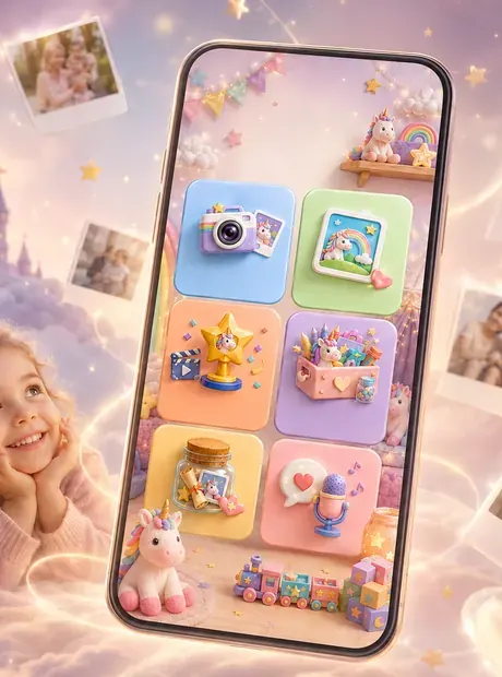 Application enfant Instants Éternels dans le thème Licorne